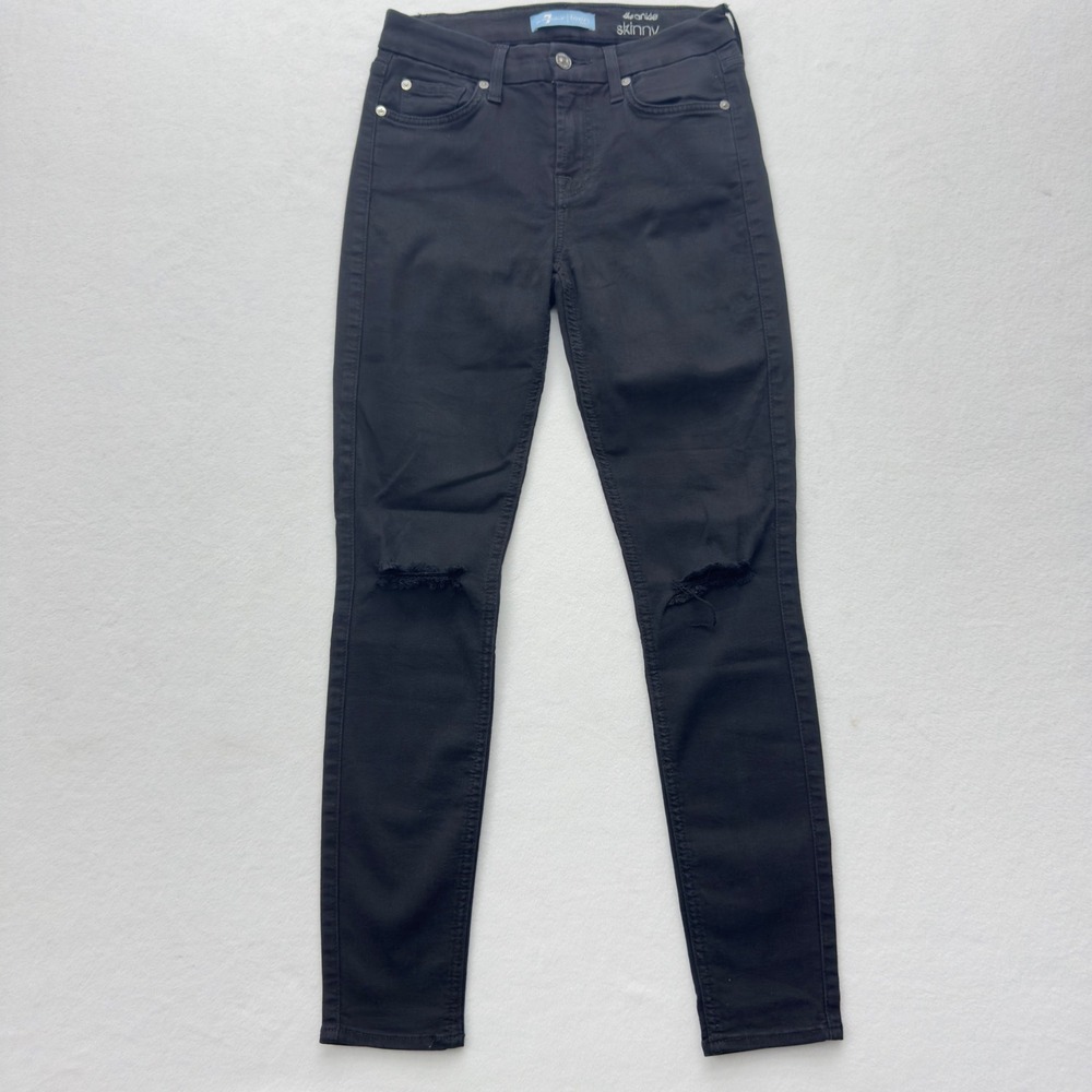 7 For All Mankind Black Ankle Jeans